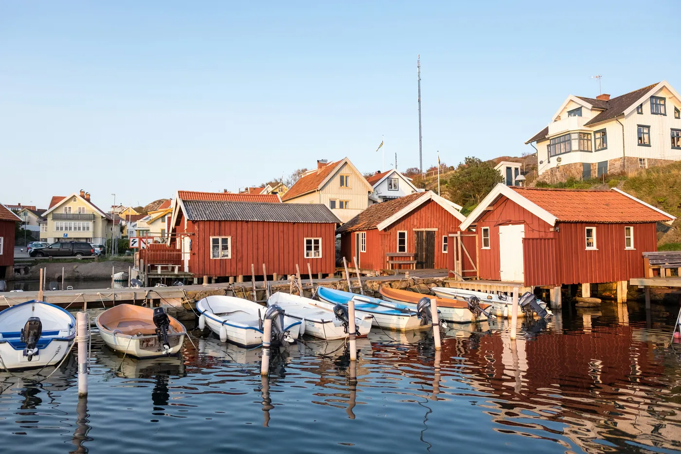 Schwedisches Fischerdorf an den Schären